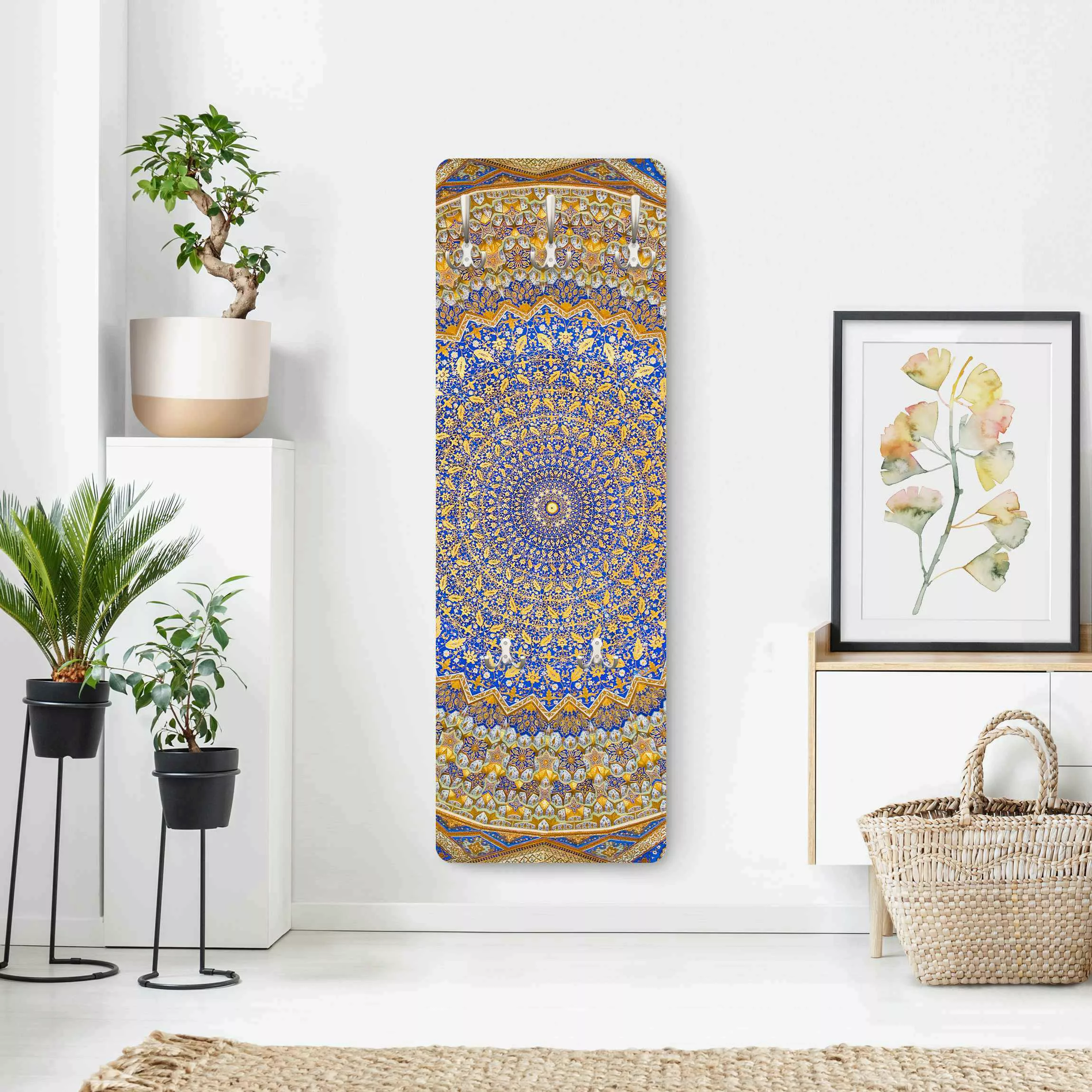 Wandgarderobe Holzpaneel Muster & Textur Dome of the Mosque günstig online kaufen