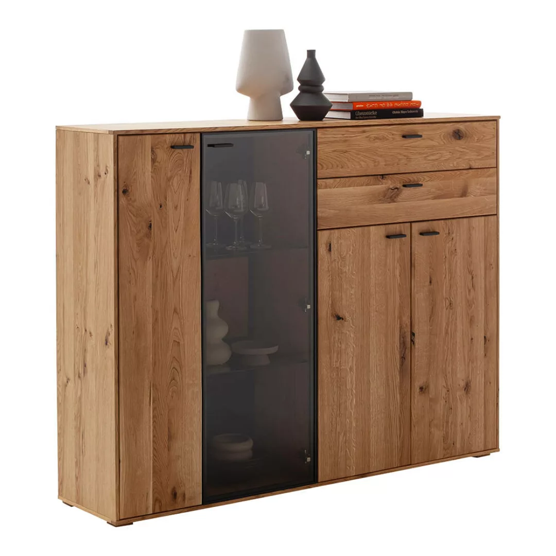 Highboard, Eiche teilmassiv, AVETRANA-05 günstig online kaufen