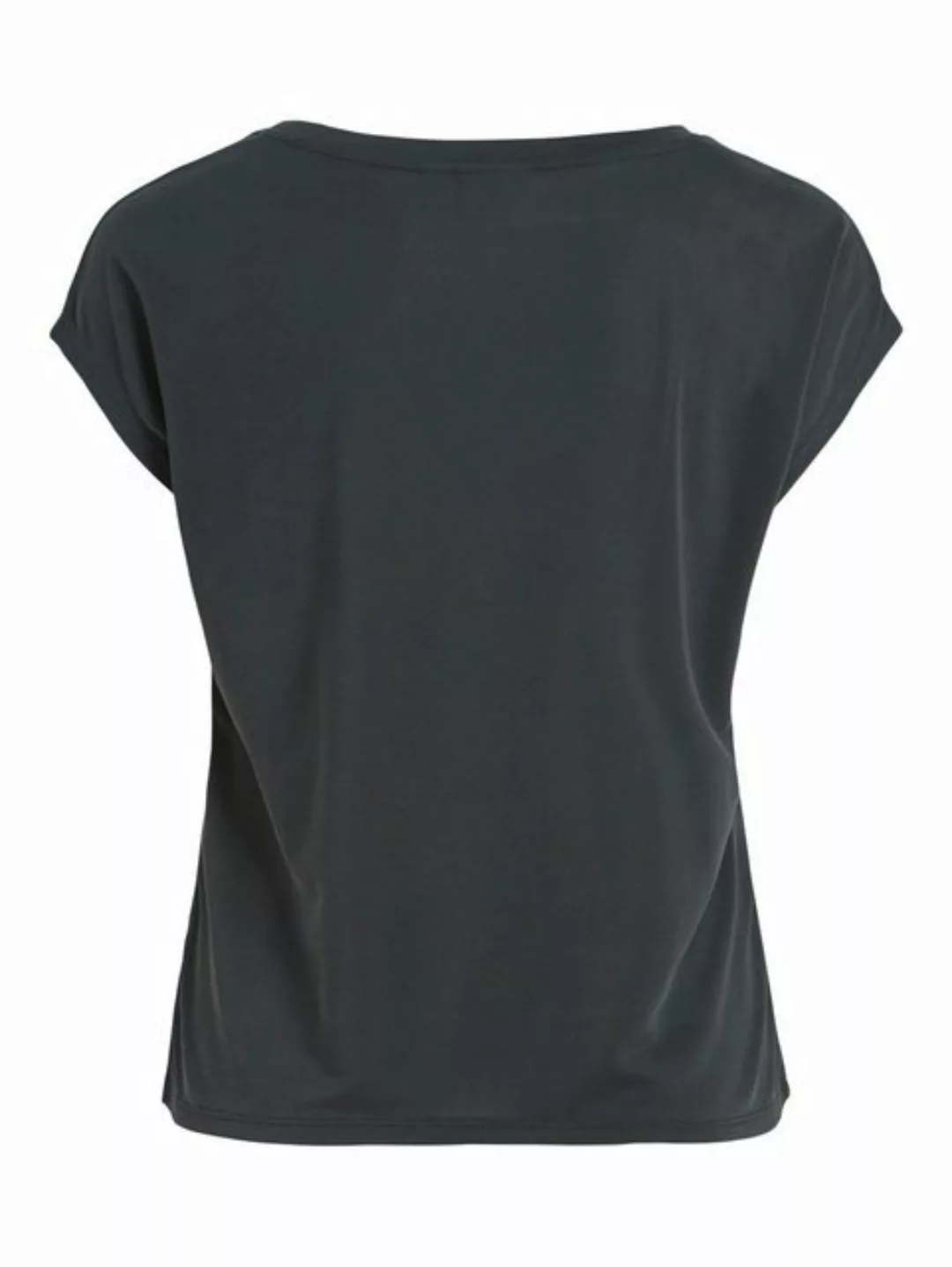 Vila T-Shirt T-Shirt Basic V-Neck Oberteil VIMODALA 6025 in Schwarz günstig online kaufen