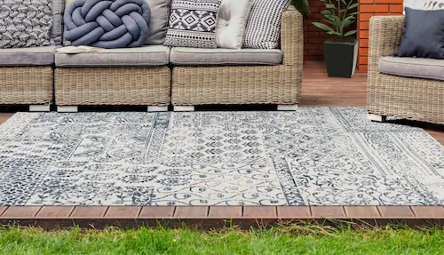 my home Teppich »Lukas«, rechteckig, 10 mm Höhe, In-und-Outdoor geegnet, Wo günstig online kaufen