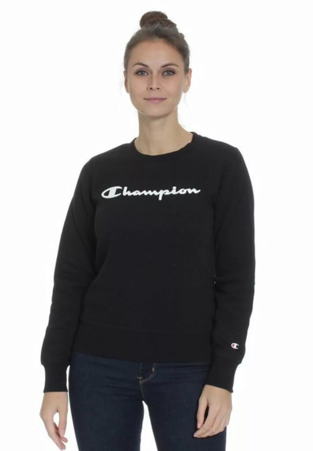 Champion Sweater Champion Damen Crew-Neck 113210 KK001 NBK Schwarz günstig online kaufen