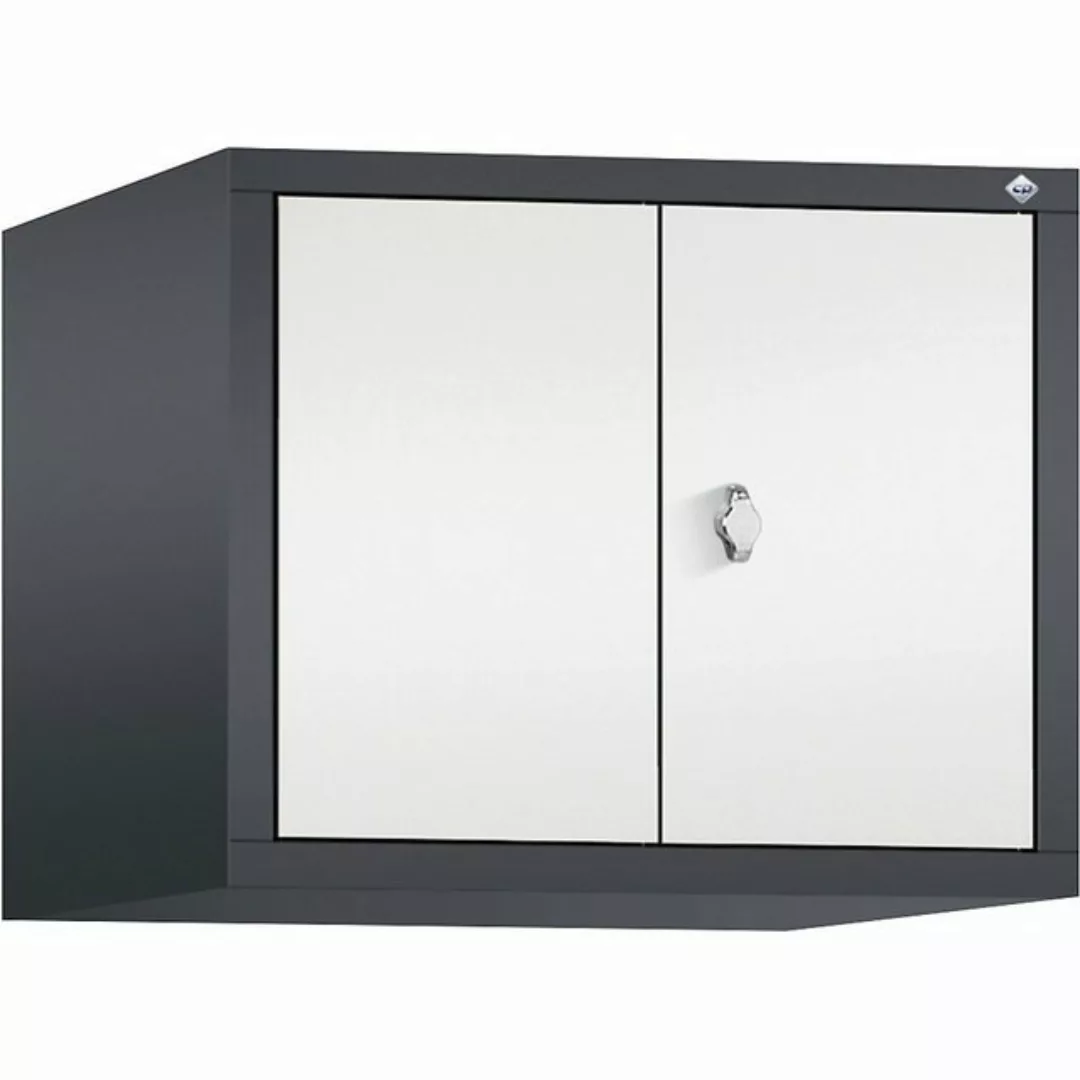 C+P Garderobenschrank Breite: 610 mm x Tiefe: 500 mm x Höhe: 500 mm schwarz günstig online kaufen