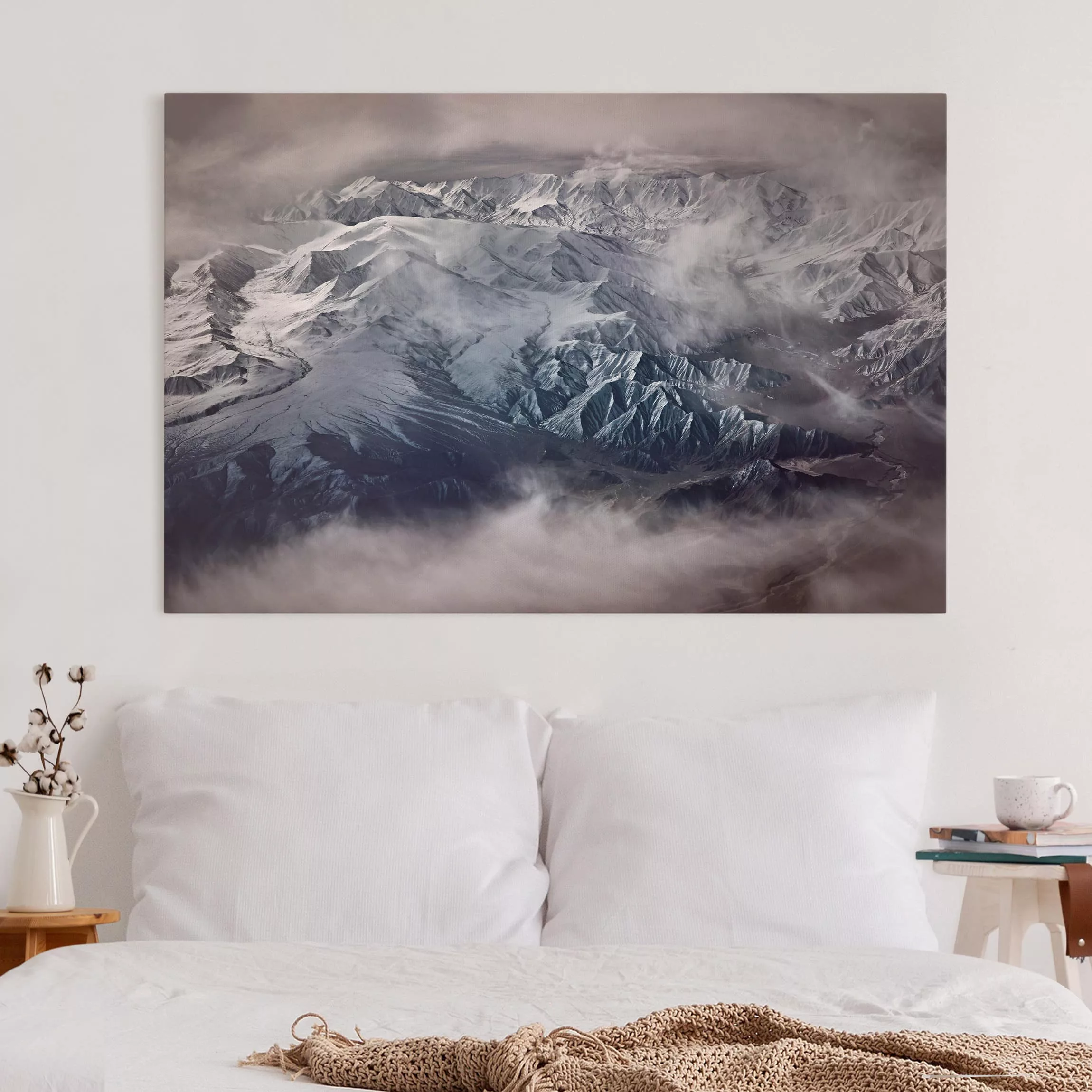 Leinwandbild Berg - Querformat Berge von Tibet günstig online kaufen