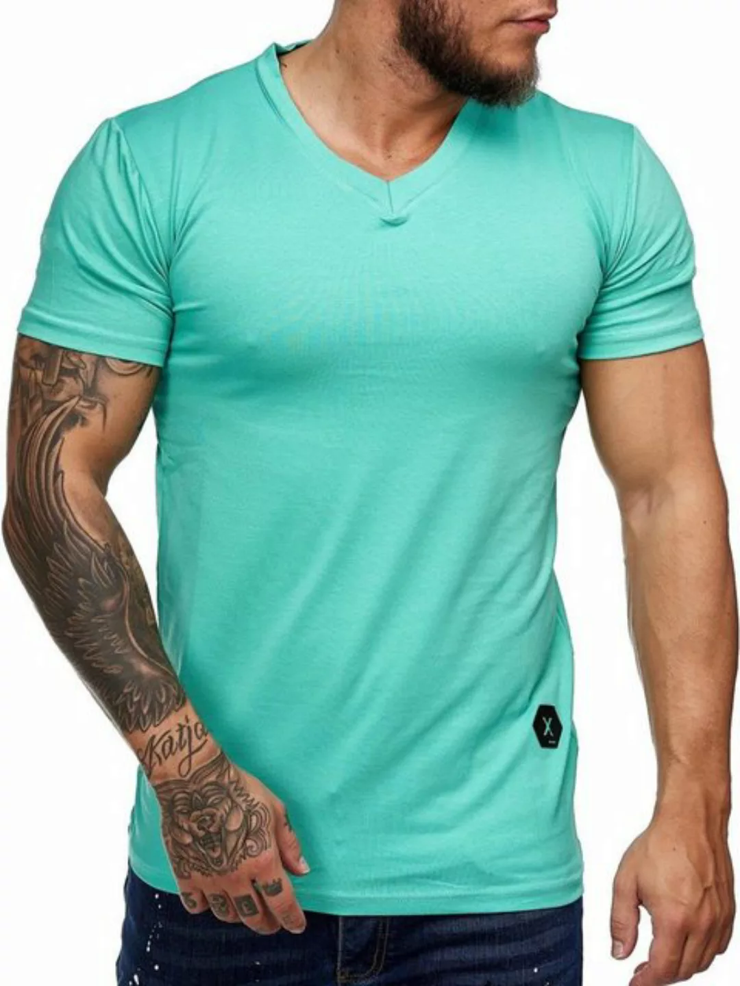 OneRedox T-Shirt 9031ST (Shirt Polo Kurzarmshirt Tee, 1-tlg) Fitness Freize günstig online kaufen