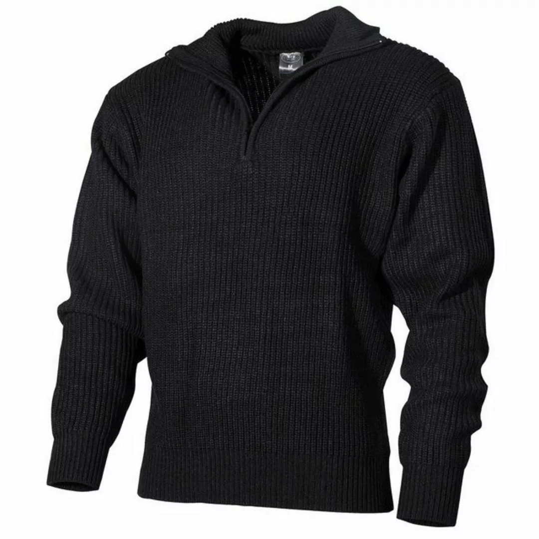 MFH Rundhalspullover Pullover, "Troyer", schwarz, mit Reißverschluss M günstig online kaufen