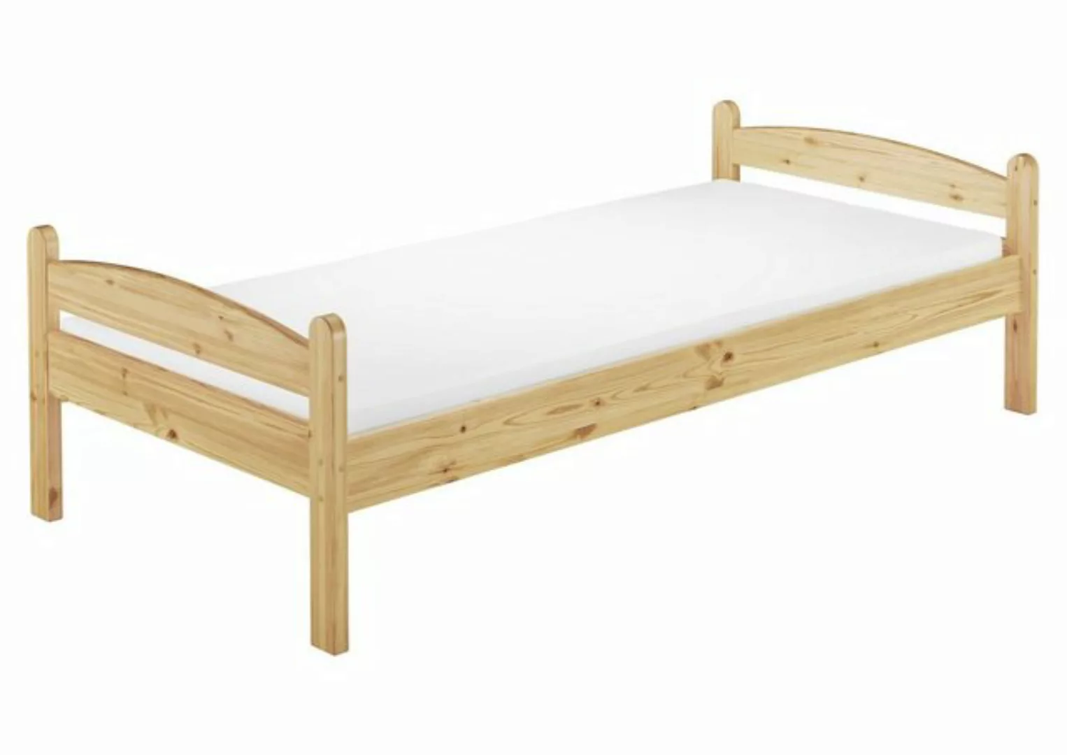 Erst-Holz® Bettenset mit Holzgestell, Rost und Matratze 100x200 natur Gr. 1 günstig online kaufen