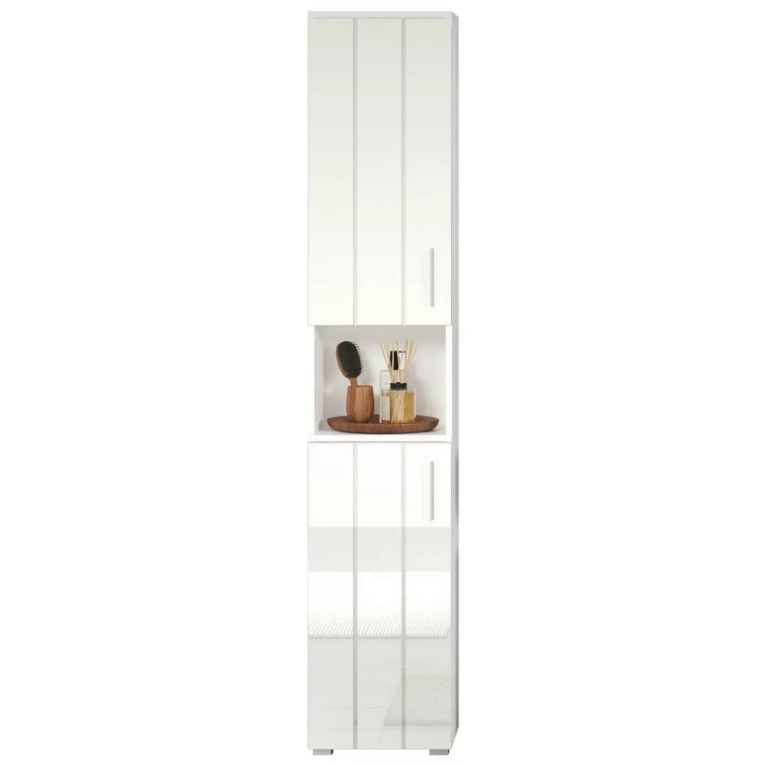 trendteam Hochschrank Badezimmerschrank Standschrank Badmöbel Badschrank Sc günstig online kaufen