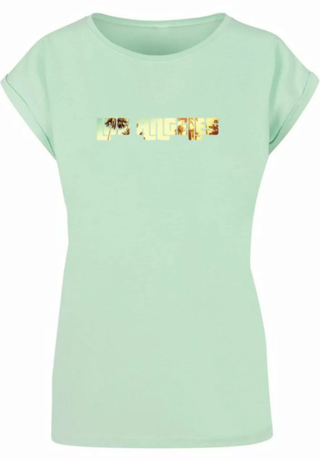 Merchcode T-Shirt Merchcode Damen Laides Grand Los Angeles Extended Shoulde günstig online kaufen