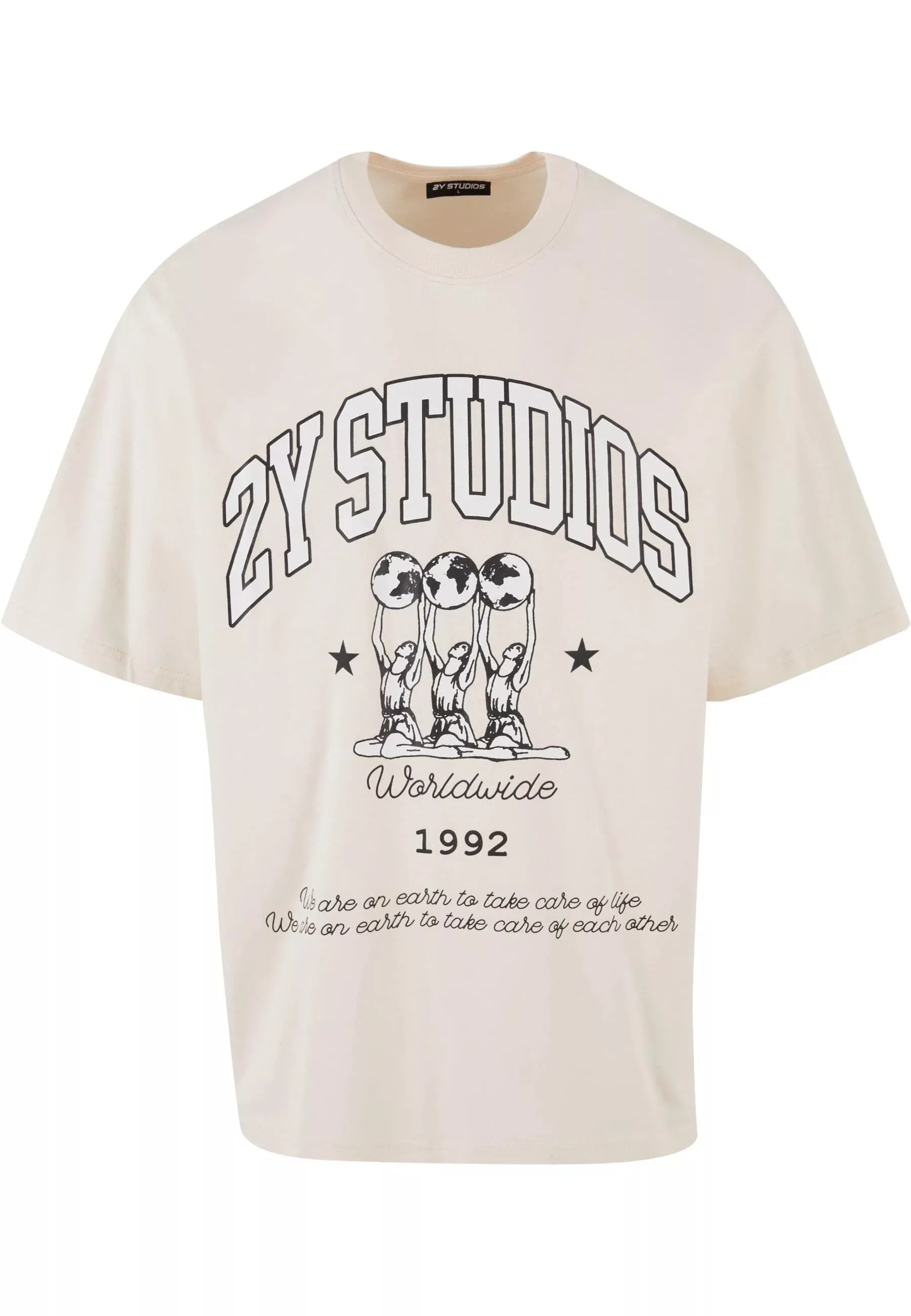 2Y Studios T-Shirt "2Y Studios Herren 2Y Globus Oversize Tee" günstig online kaufen