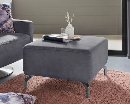 sit&more Hocker "Gizeh", Fußhöhe 15 cm, wahlweise in 2 unterschiedlichen Fu günstig online kaufen