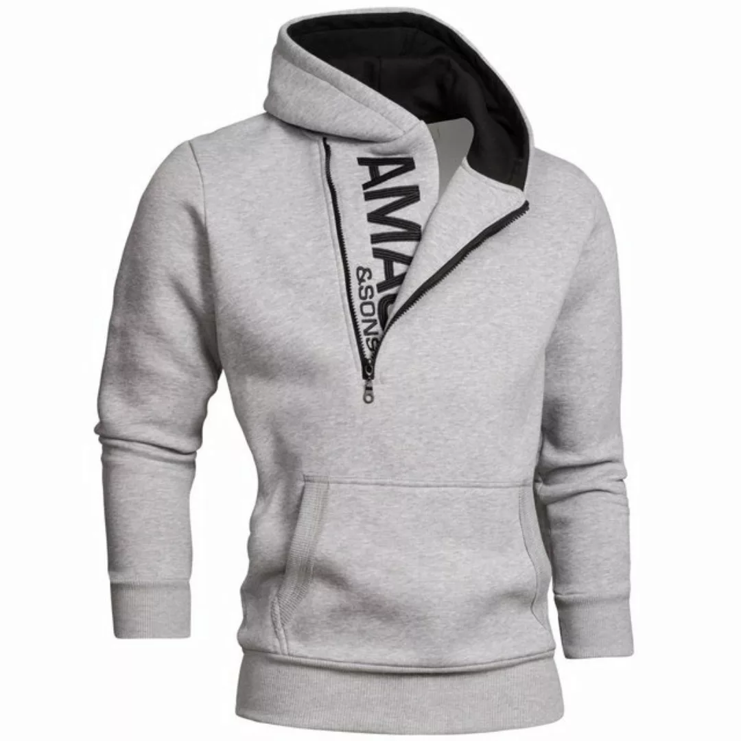 Amaci&Sons Kapuzenpullover HUNTSVILLE Kapuzenpullover Herren Zipper Pullove günstig online kaufen