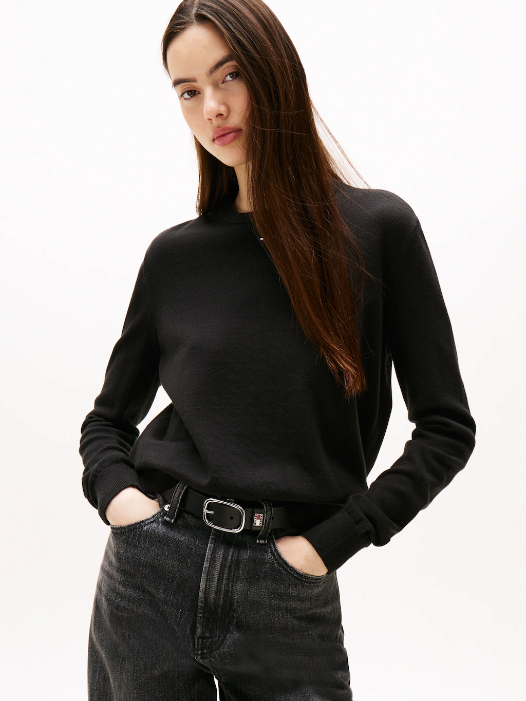 Tommy Jeans Strickpullover "TJW ESSENTIAL CREW SWEATER EXT" günstig online kaufen