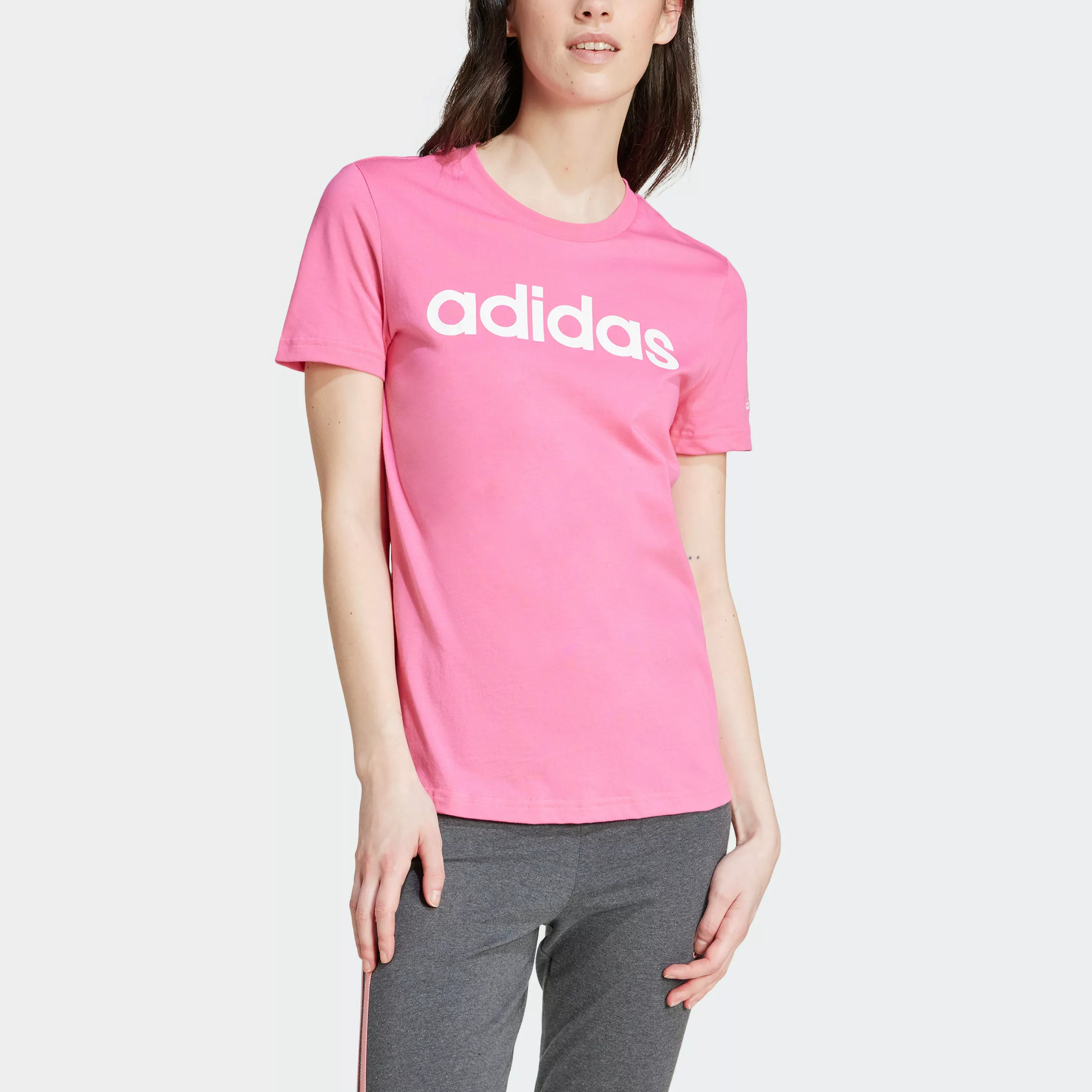 adidas Sportswear T-Shirt "LOUNGEWEAR ESSENTIALS SLIM LOGO" günstig online kaufen