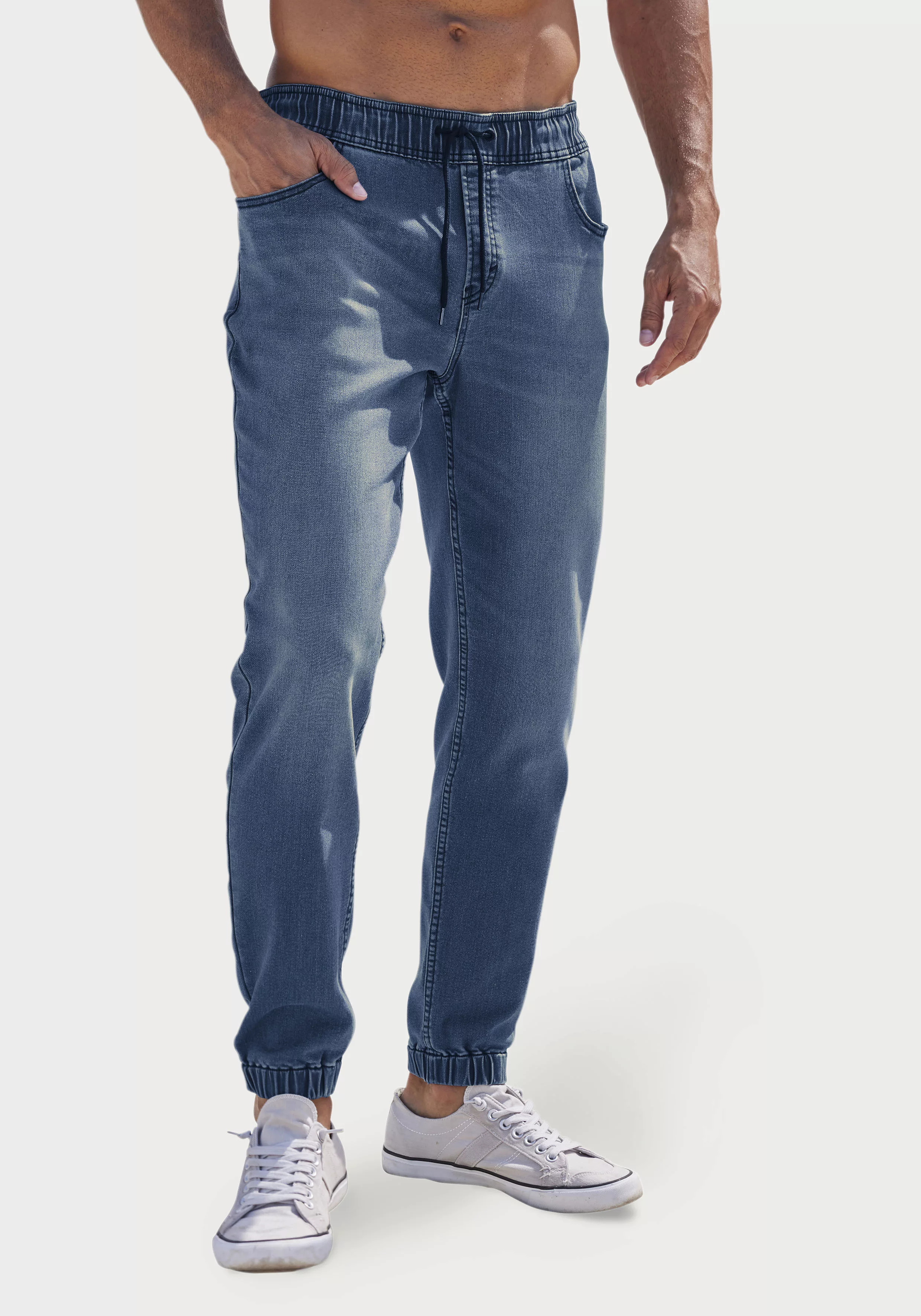 John Devin Schlupfjeans elastische Joggpants günstig online kaufen