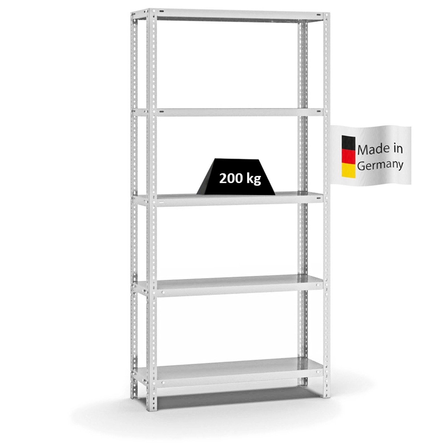 PROREGAL Fachbodenregal Schraubsystem Medium-Duty Grundregal HxBxT 200 x 10 günstig online kaufen