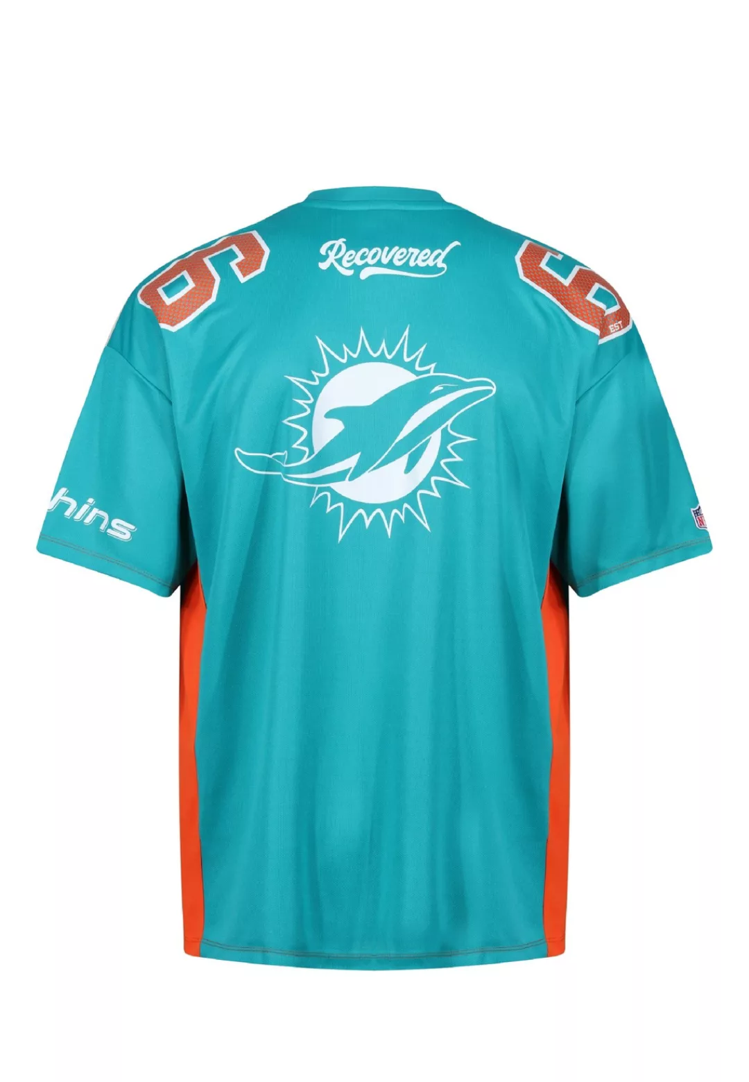 Recovered T-Shirt "NFL Dolphins Est 66 Oversized", für alle Miami Dolphins- günstig online kaufen