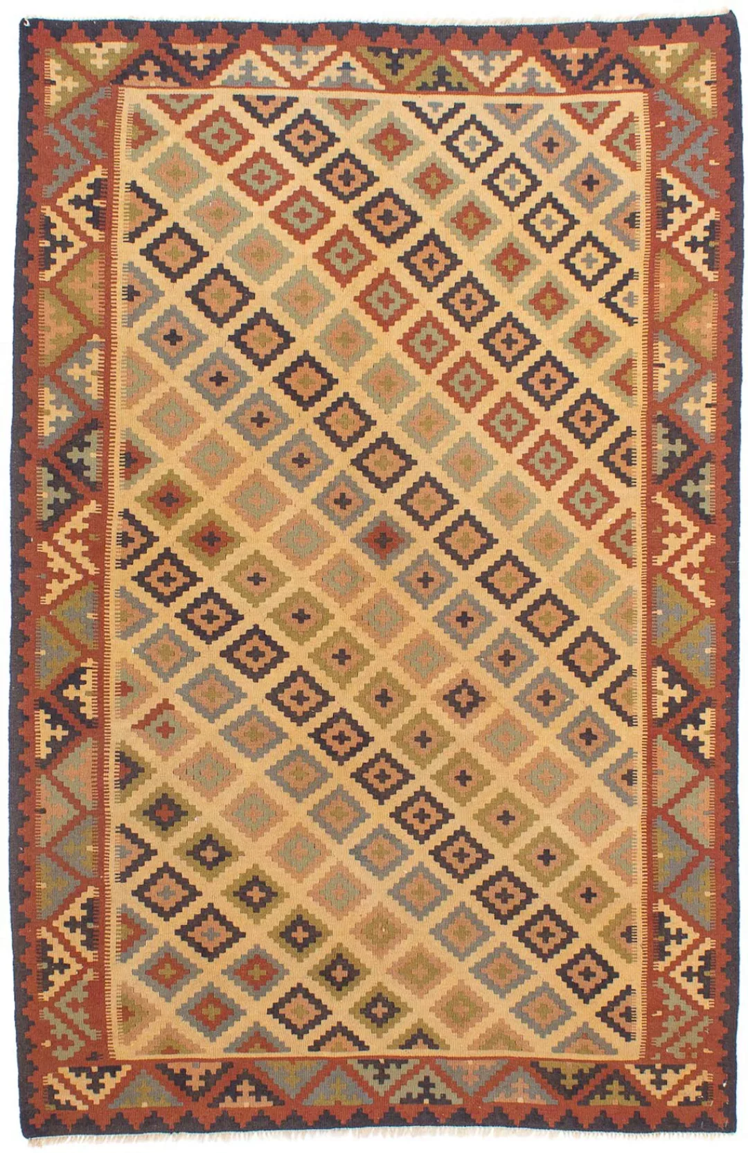 morgenland Wollteppich »Kelim - Oriental - 205 x 136 cm - mehrfarbig«, rech günstig online kaufen