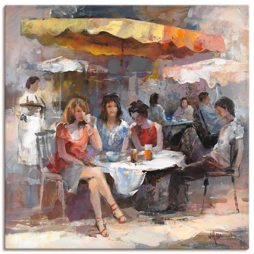 Artland Wandbild »Damen im Café II«, Gruppen & Familien, (1 St.) günstig online kaufen