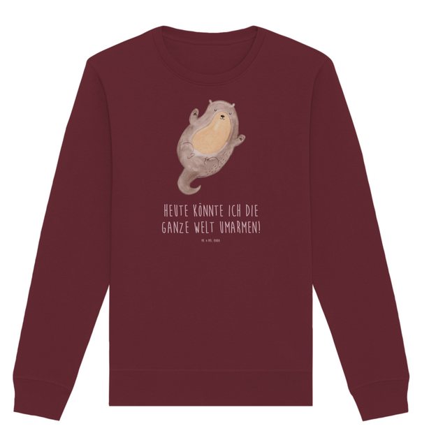 Mr. & Mrs. Panda Longpullover Größe L Otter Umarmen - Burgundy - Geschenk, günstig online kaufen