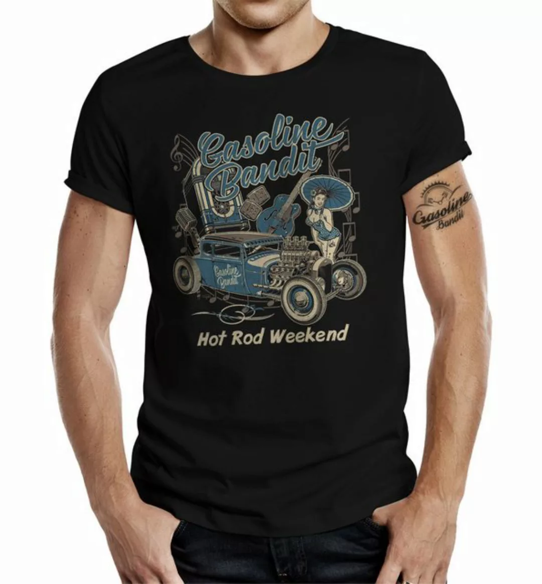 GASOLINE BANDIT® T-Shirt Design Rockabilly Racer Hot Rod: Hot Rod Weekend a günstig online kaufen