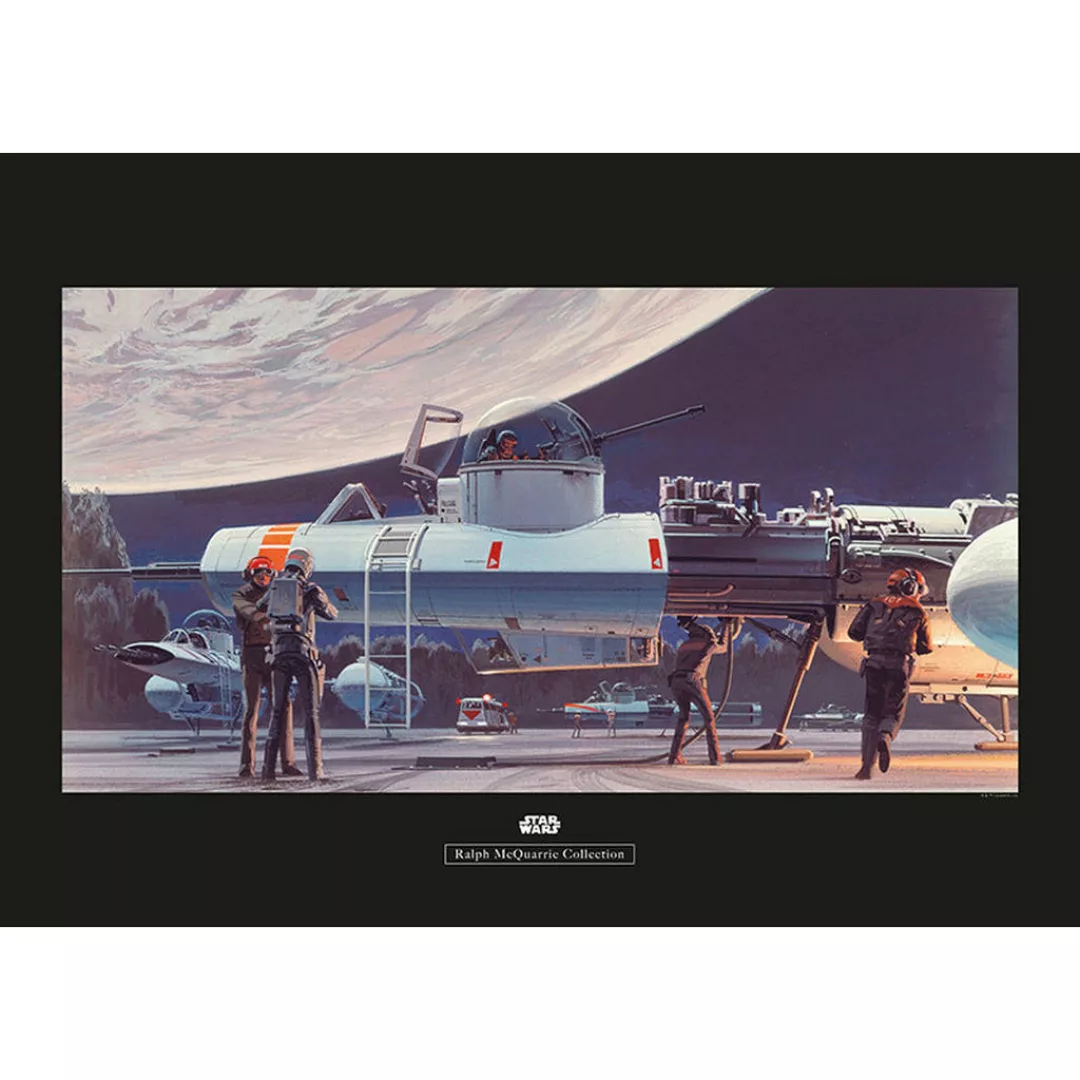 Komar Poster Star Wars Classic RMQ Yavin Hangar Star Wars B/L: ca. 70x50 cm günstig online kaufen