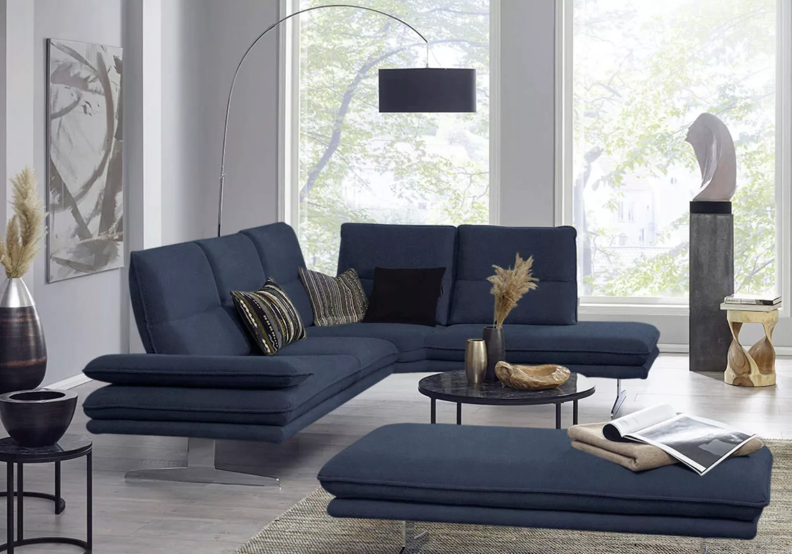 W.SCHILLIG Ecksofa "broadway, Designsofa, toller Sitzkomfort, zeitlos, eleg günstig online kaufen