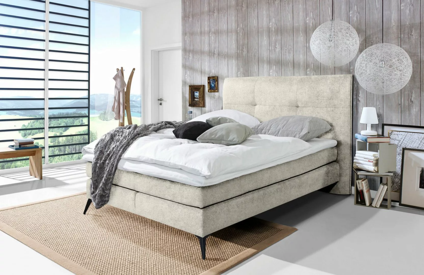 DELA Design Boxspringbett Lamur, in verschiedenen Größen bestellbar, Farbva günstig online kaufen