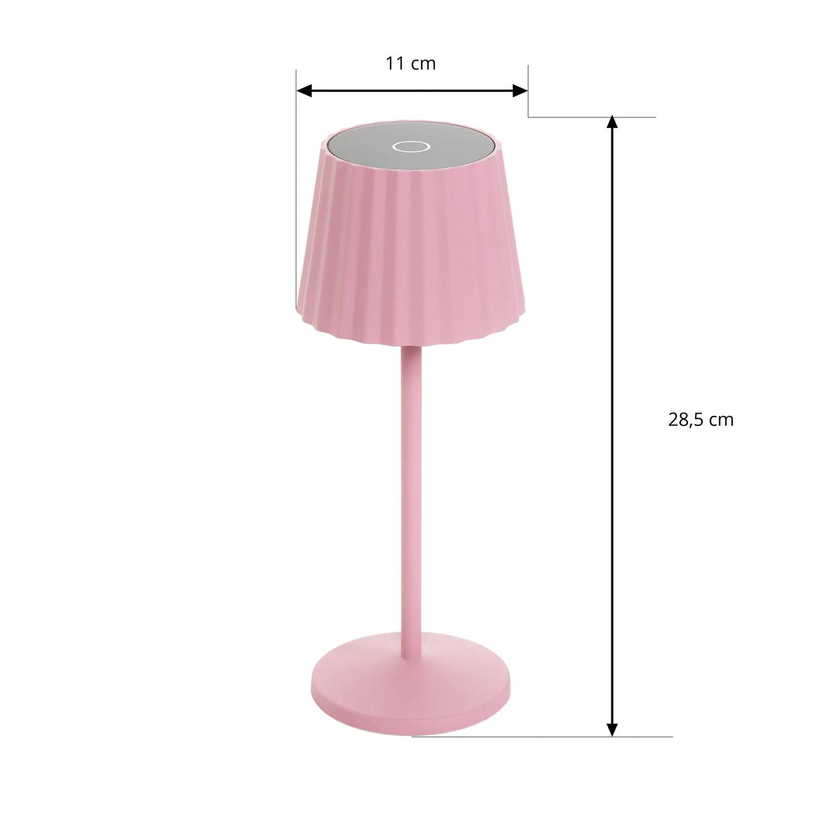 Lindby LED-Akku-Tischleuchte Esali, pink günstig online kaufen