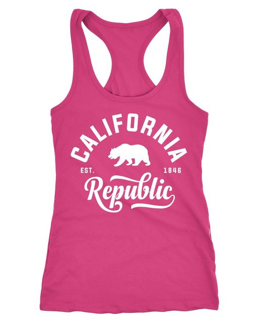 Neverless Tanktop Damen Tank-Top California Republic Racerback Neverless® günstig online kaufen