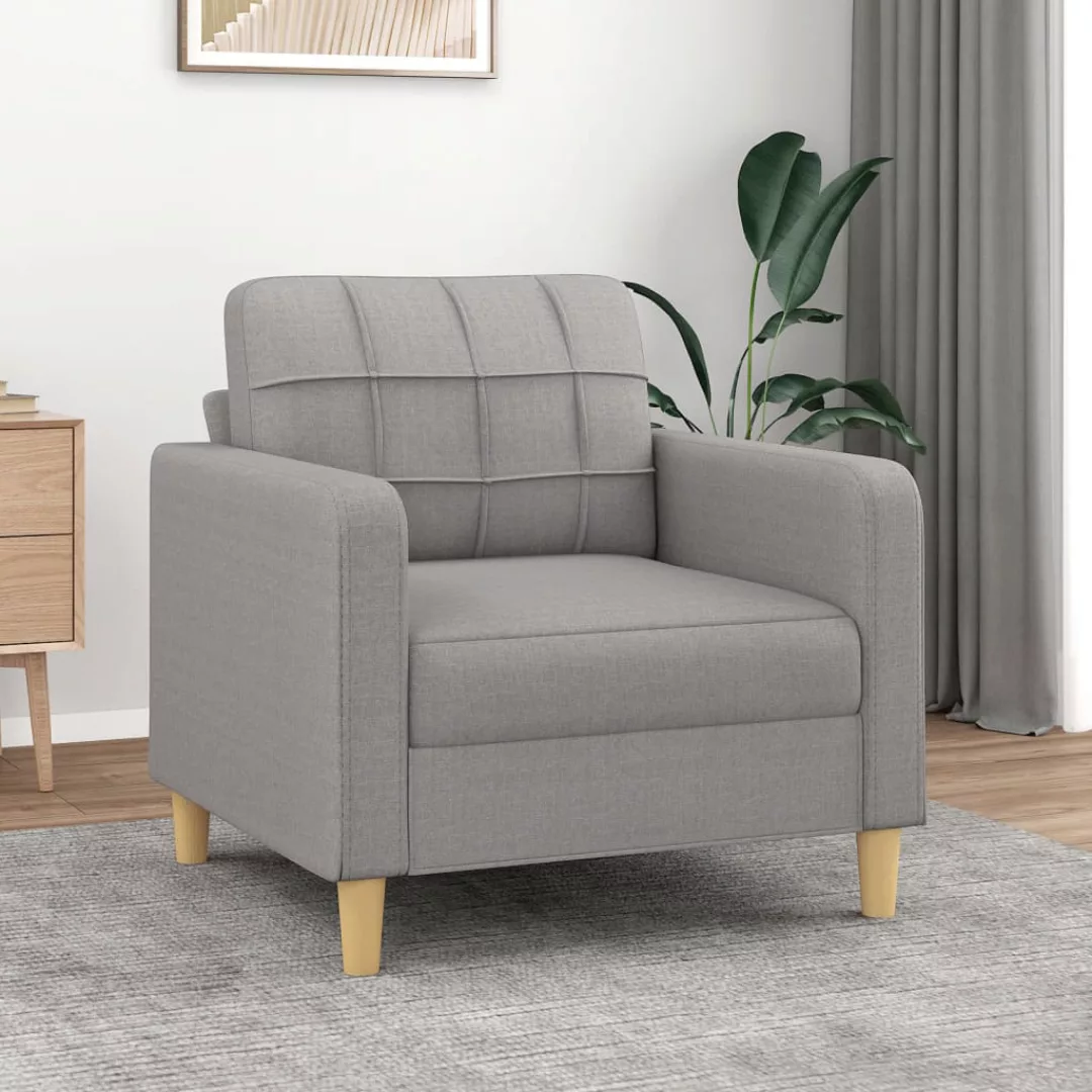 Vidaxl 1-sitzer-sofa Hellgrau 60 Cm Stoff günstig online kaufen