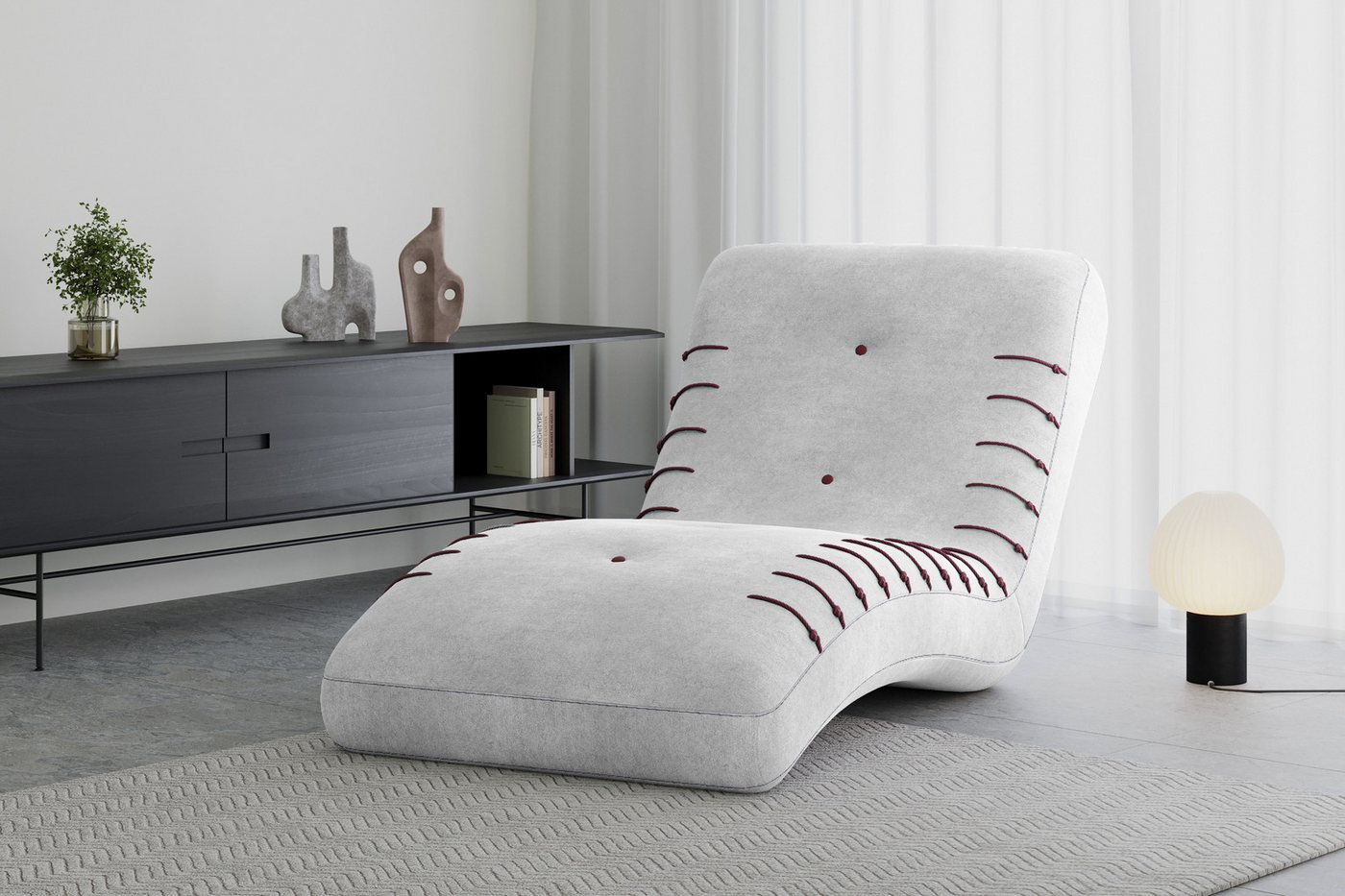 MOEBLO Chaiselongue SPLINE, – Sitz- und Liegesessel Sofa elegantes Liegesof günstig online kaufen