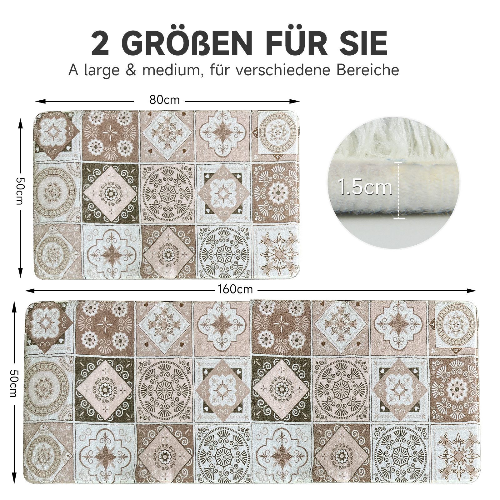 HOMELUX Badematte Badematte Badvorleger Badteppich Duschvorleger günstig online kaufen