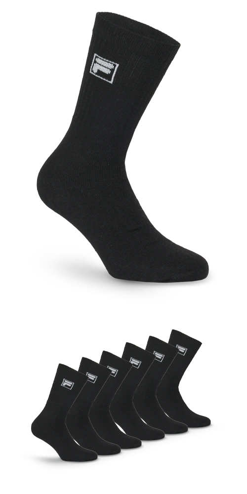 Fila Sportsocken "UNISEX CREW TENNIS FULL TERRY SOCKS", (6 Paar), klassisch günstig online kaufen