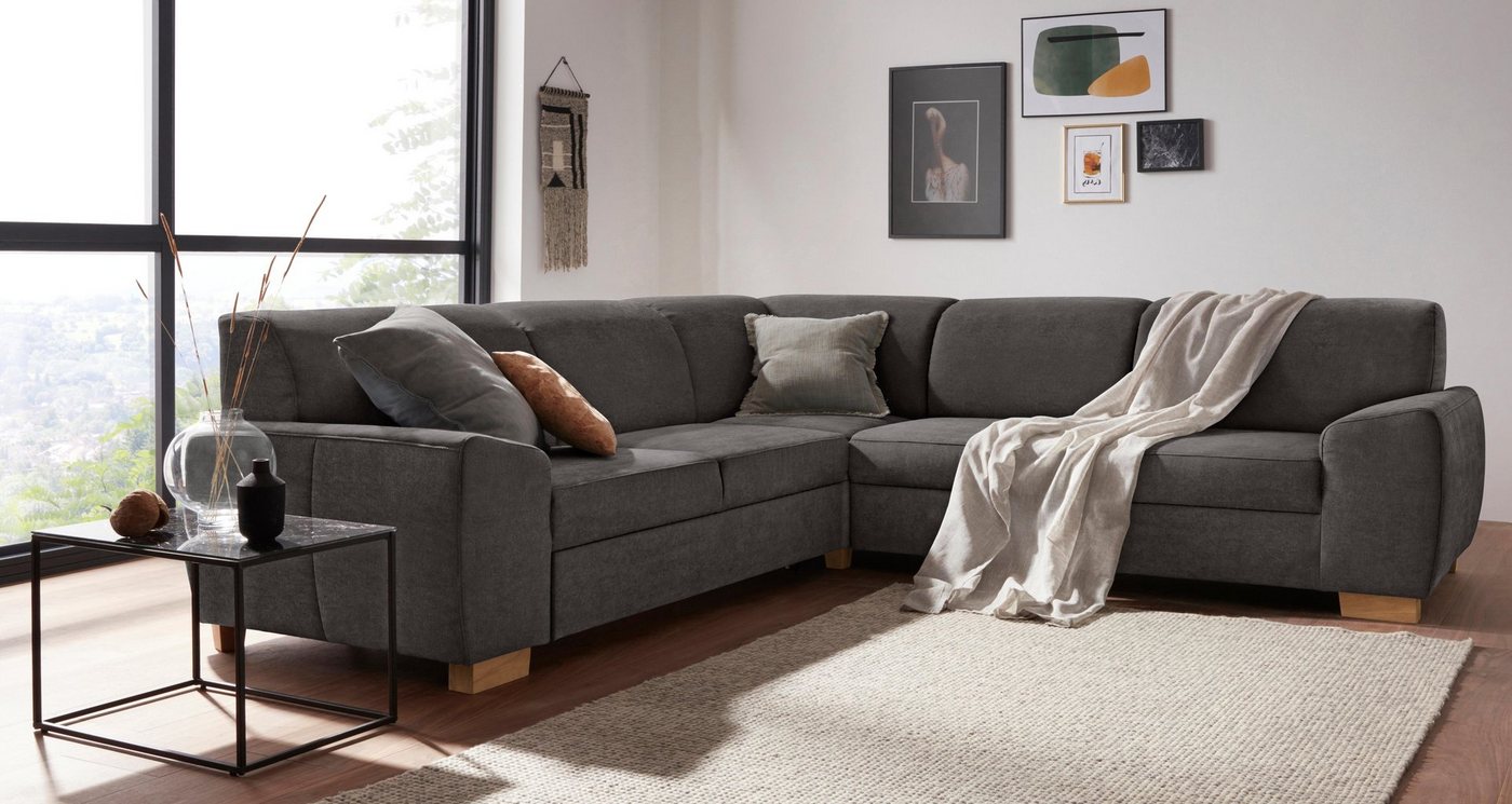 DOMO collection Ecksofa "Incanto L-Form", wahlweise mit Bettfunktion günstig online kaufen