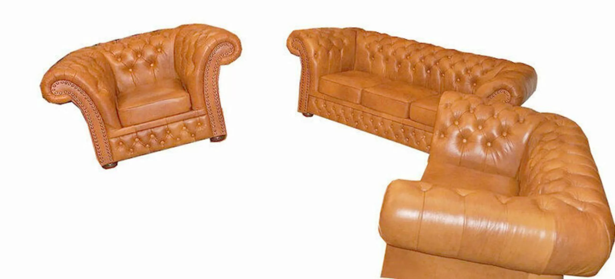 JVmoebel Chesterfield-Sofa Chesterfield Sofa Polster Sofagarnitur 3+2+1 Kla günstig online kaufen