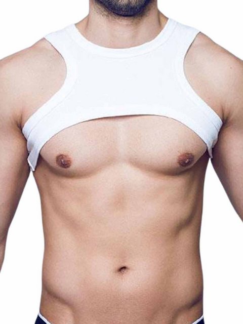 Supawear T-Shirt Supawear Ribbed Slashed Cropped Top White L günstig online kaufen