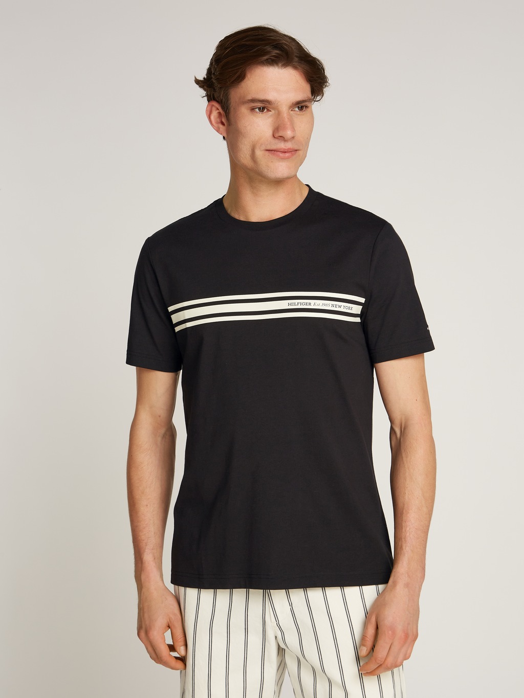 Tommy Hilfiger Rundhalsshirt "CENTRAL CHEST STRIPE TEE" günstig online kaufen