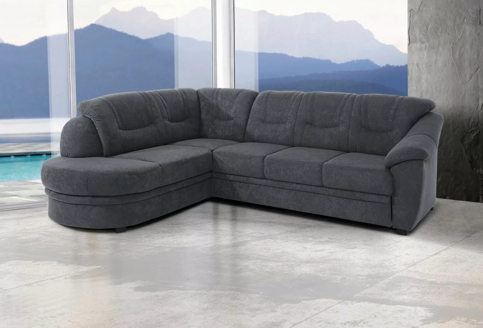 sit&more Ecksofa Savoni L-Form, wahlweise mit Bettfunktion günstig online kaufen