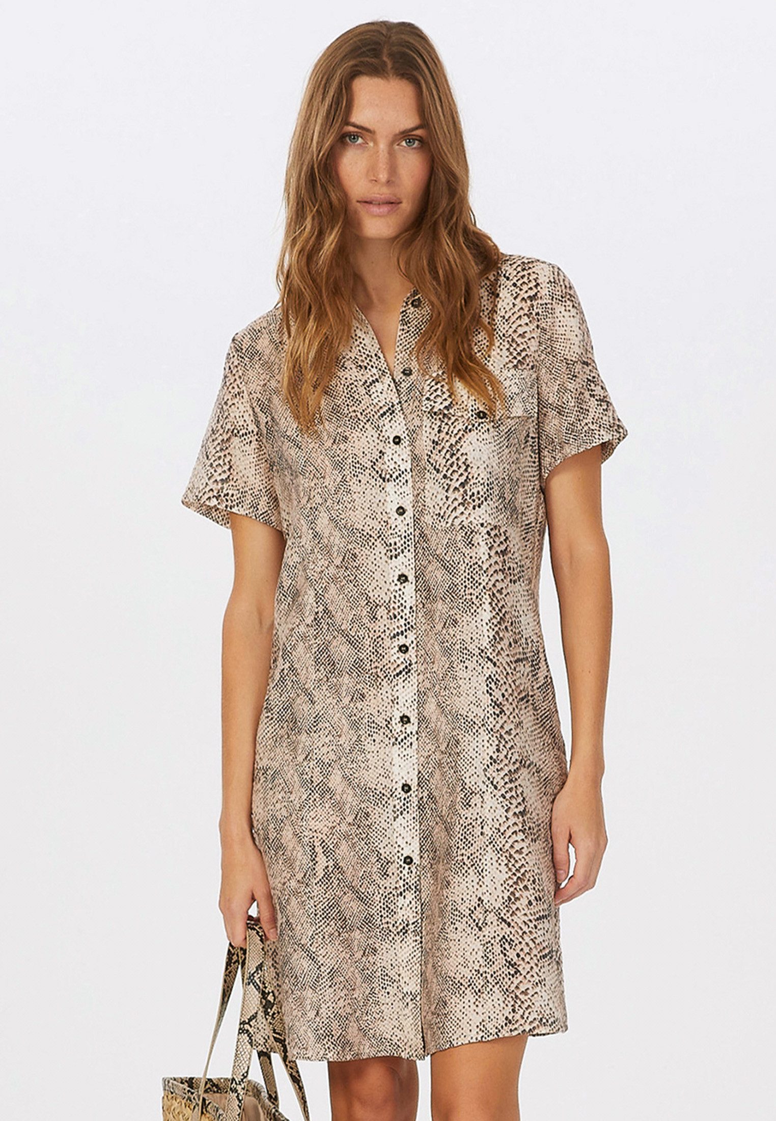 MARC AUREL Hemdblusenkleid mit Snakeprint günstig online kaufen