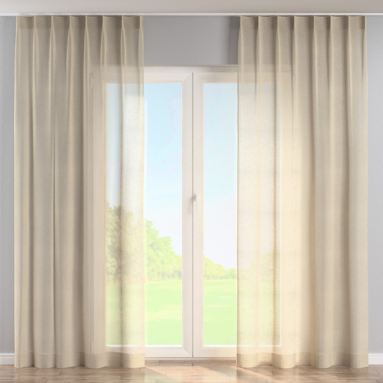 Vorhang mit flämischen 1-er Falten, beige, Romantica (184-41) günstig online kaufen
