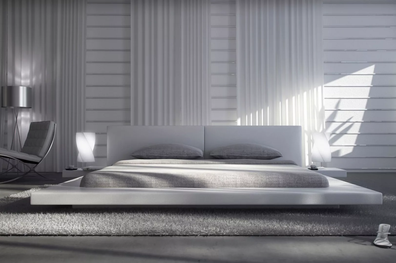 SalesFever Polsterbett, Design Bett in moderner Optik, Lounge Bett inklusiv günstig online kaufen