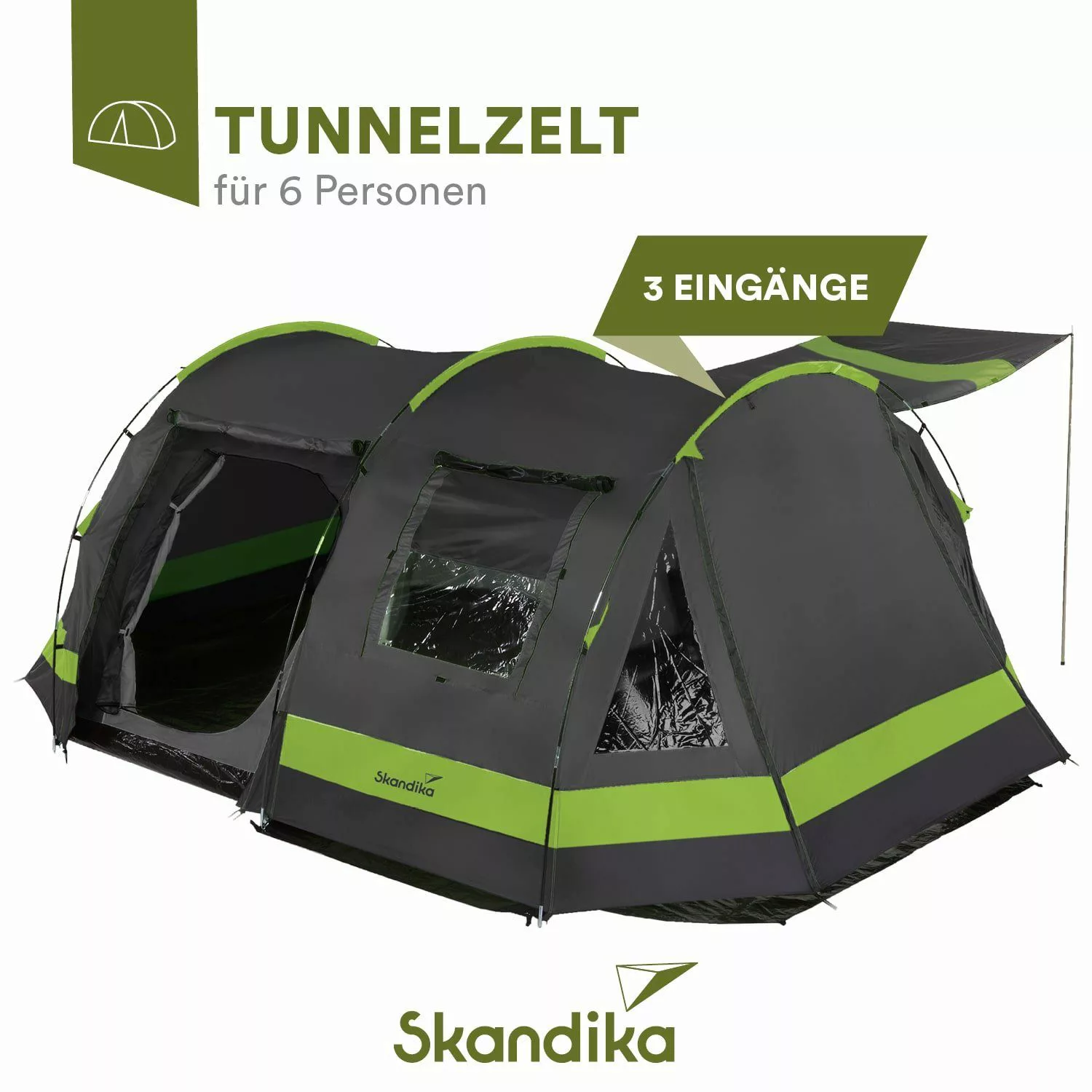 Skandika Tunnelzelt Kambo 6 Familienzelt mit günstig online kaufen