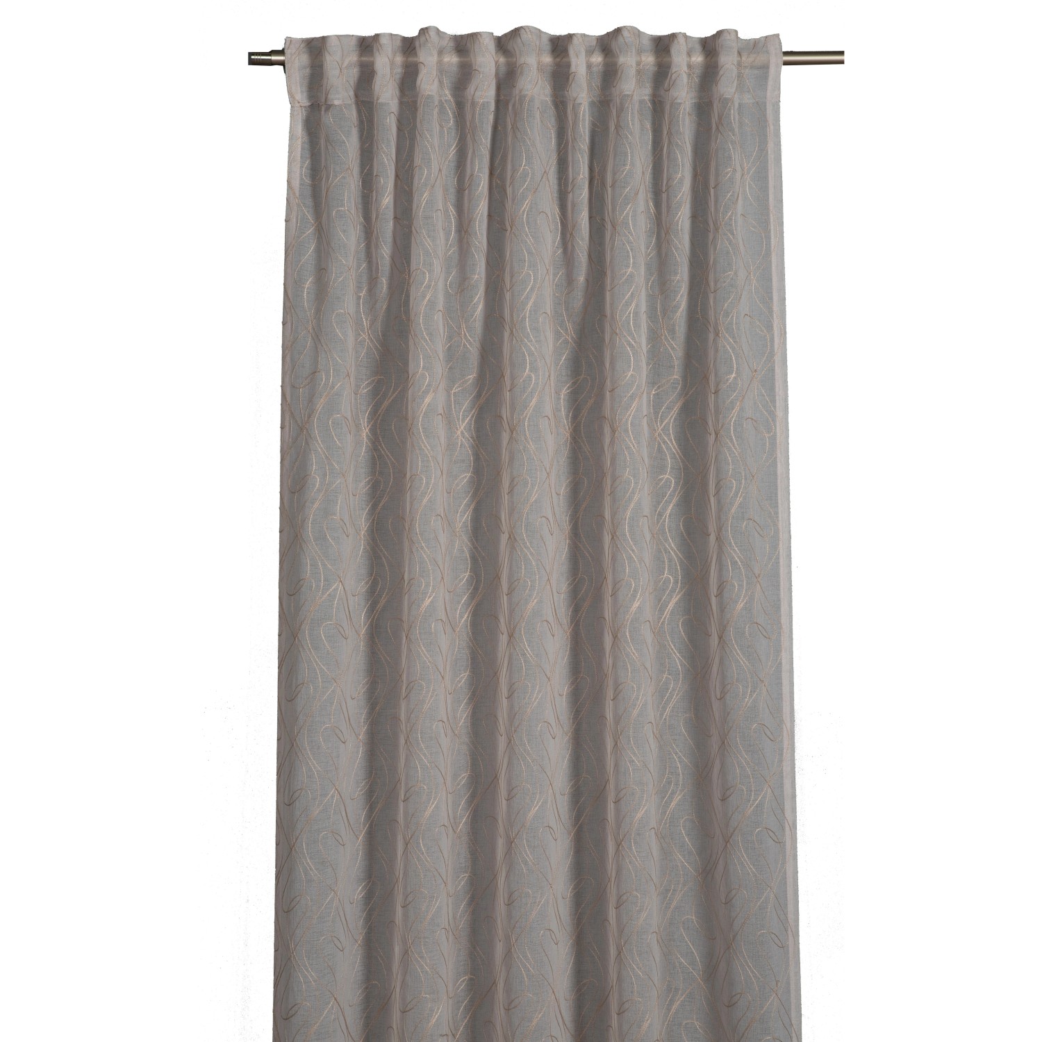 Sehlbach Fertigschal Multiband Bestickter Dolly 135 cm x 245 cm Taupe günstig online kaufen