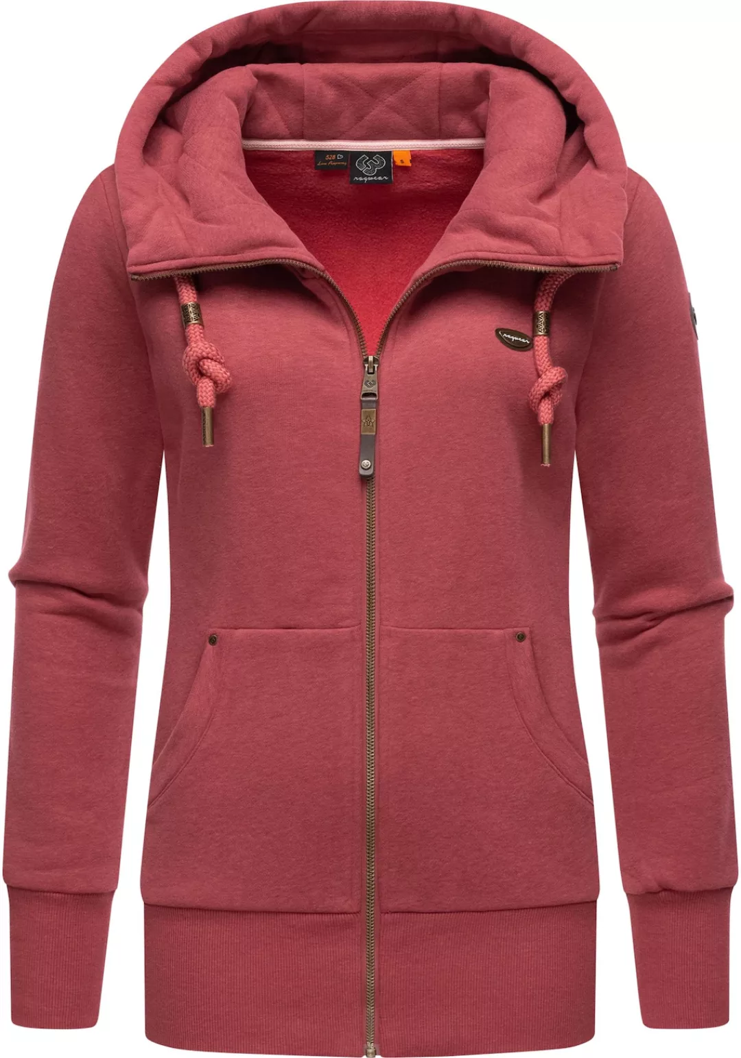 Ragwear Sweatjacke "Neska Zip", sportlicher Damen Hoodie mit Kapuze günstig online kaufen