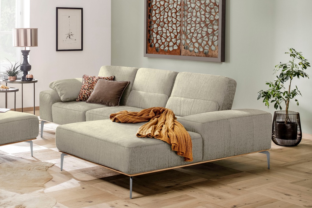 W.SCHILLIG Ecksofa "run, Designsofa mit tollem Sitzkomfort, L-Form", mit el günstig online kaufen