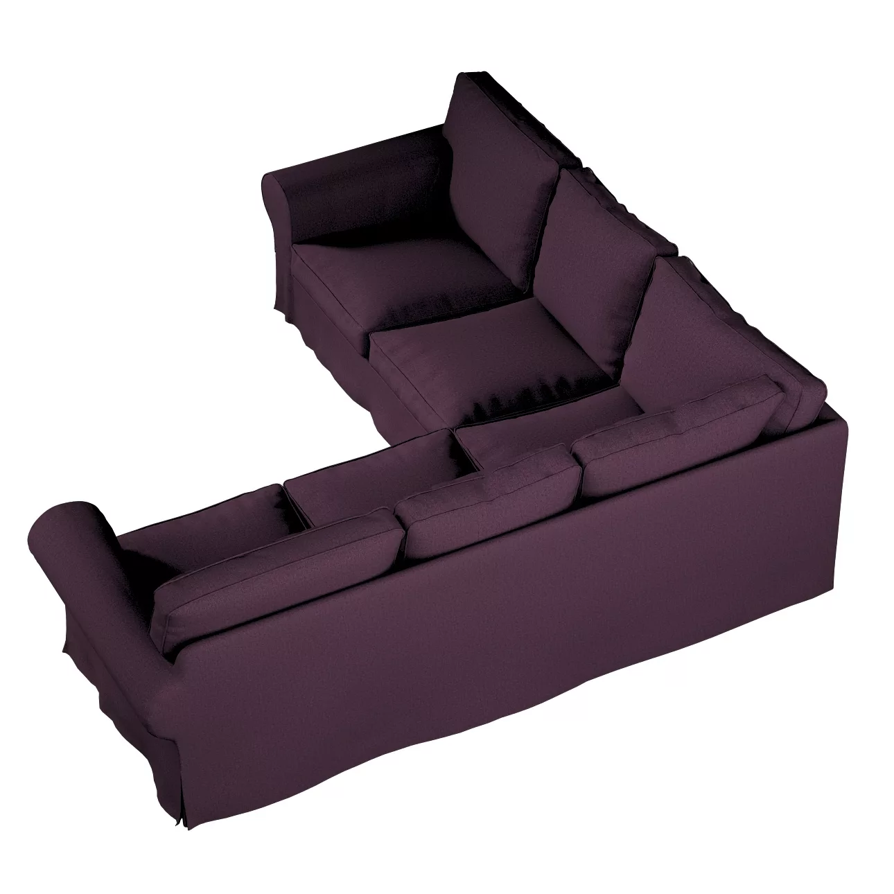 Bezug für Ektorp Ecksofa, pflaume, Sofahusse für Ektorp Ecksofa, Living (16 günstig online kaufen