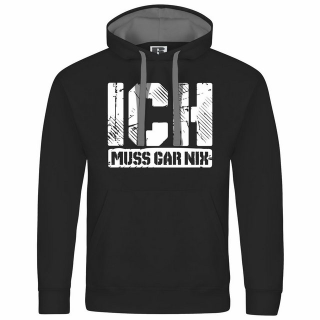 deinshirt Kapuzenpullover Herren Kapuzenpullover Ich muss gar nix Mit Print günstig online kaufen