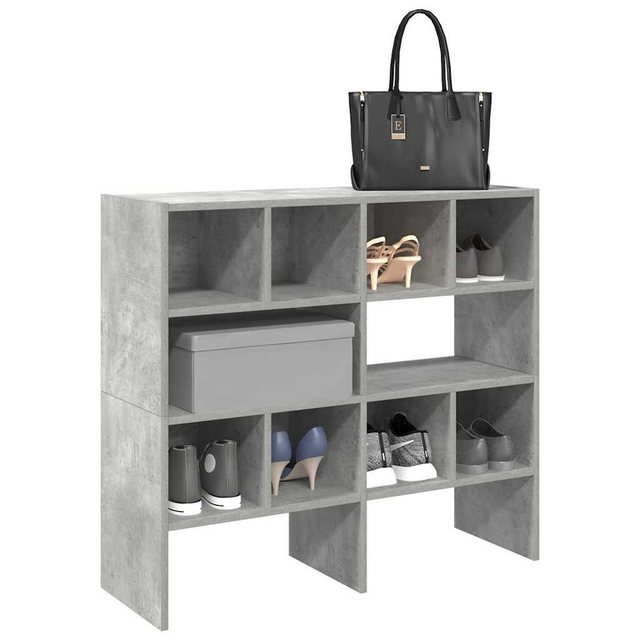 vidaXL Schuhschrank Schuhregale 2 Stk Stapelbar Betongrau 89,5x30x40 cm günstig online kaufen