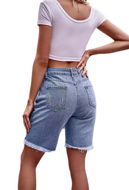 CHENIN Jeansshorts Lässige, gerade geschnittene jeansshorts Vielseitige jea günstig online kaufen