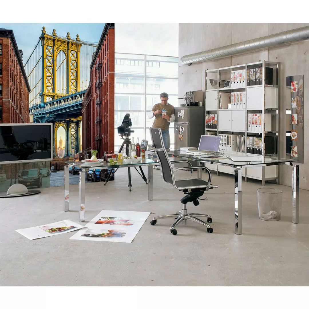 KOMAR Vlies Fototapete - Brooklyn - Größe 184 x 248 cm mehrfarbig günstig online kaufen